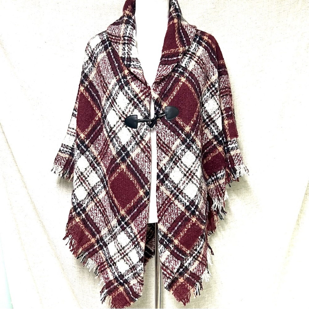 Plaid cape